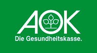 Das Logo der AOK Krankenkasse